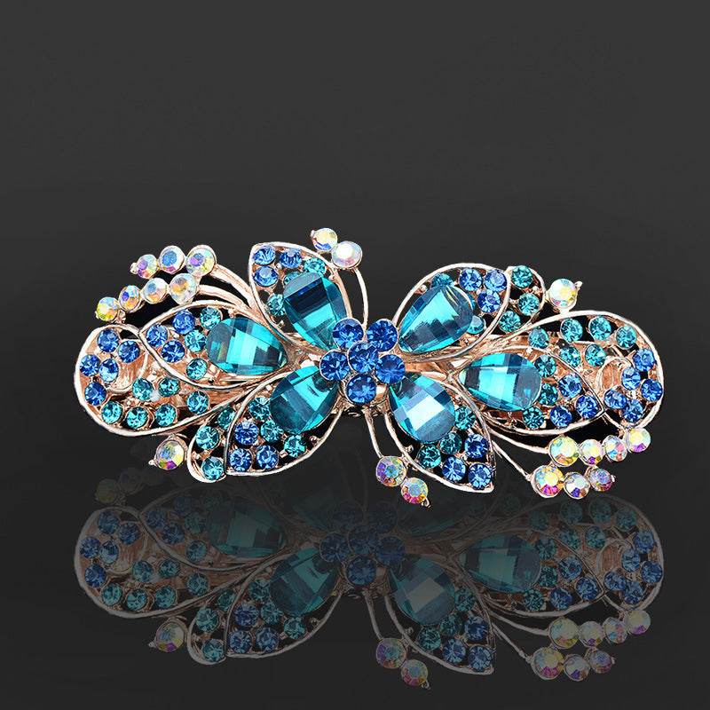 Rhinestone bow hair clip Accessories - Velora