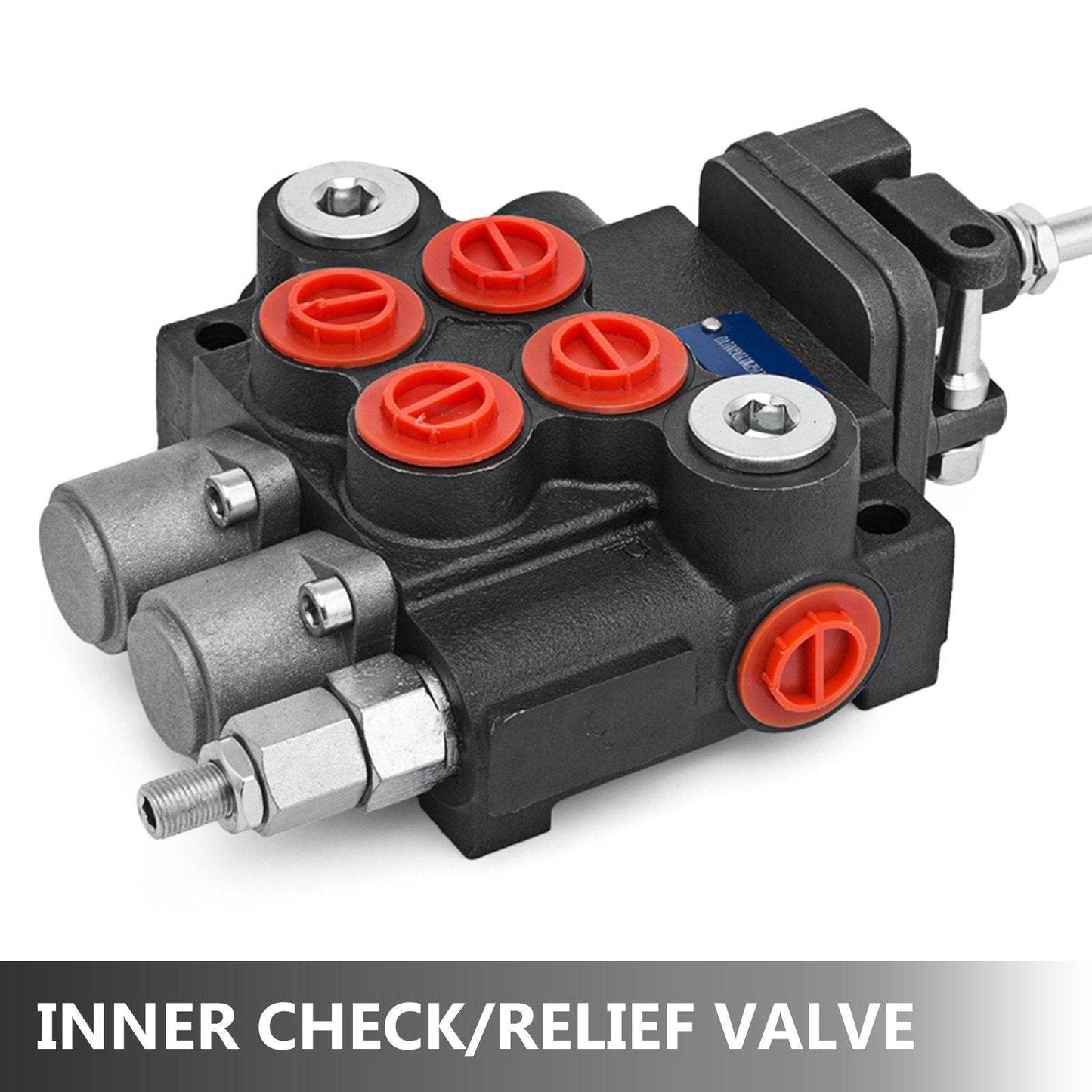 Hydraulic Valve 2 Spool Hydraulic Joystick Control Valve 11gpm Hydraulic Directional Control Valve Double Acting For Tractors Loaders Tanks - Velora