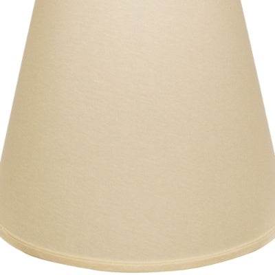 Extra Deep Empire Hardback Lampshade With Washer Fitter, Beige Color Fabric Lampshade For Table Lamps, Natural Linen, 9 Top X 16 Bottom X 14 Height - Velora