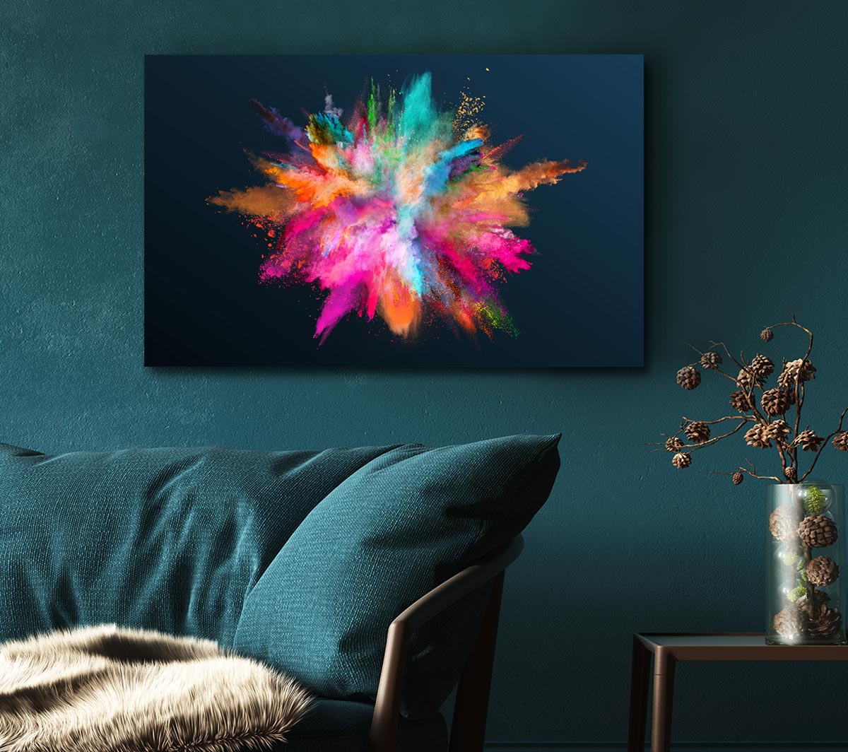 Explosion Of Paint Rainbow - Velora Luxury Fashion