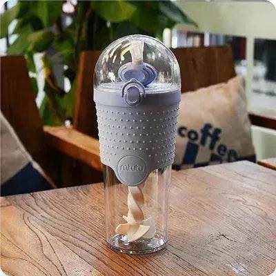 500ML Kids Plastic Water bottles Protein Shaker Blender Bottles with straw BPA Free Portable Sport My Water bottles - Velora