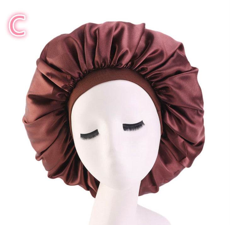 Beauty print Satin Silk Hair Bonnet for sleeping - Velora
