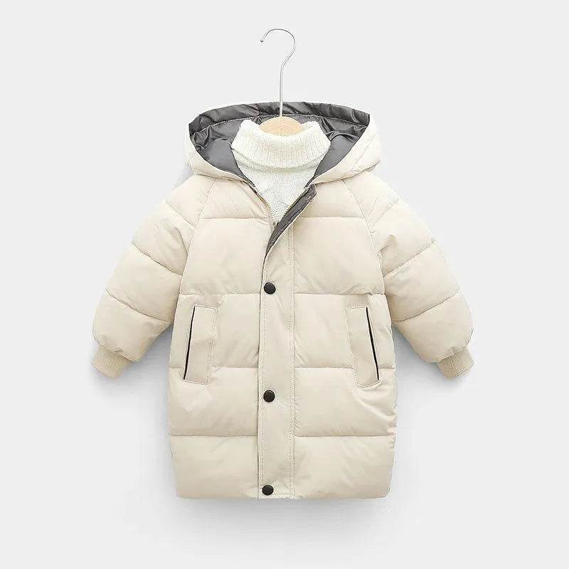 Children Winter Puffer Hoodie Windproof Jacket kids - Velora