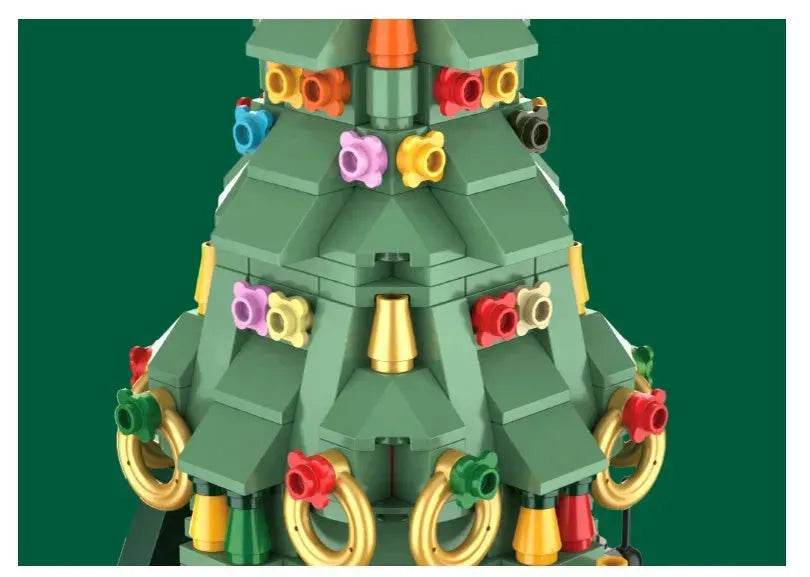 Black Friday deals Christmas Tree Blocks Spin Music Box Blocks