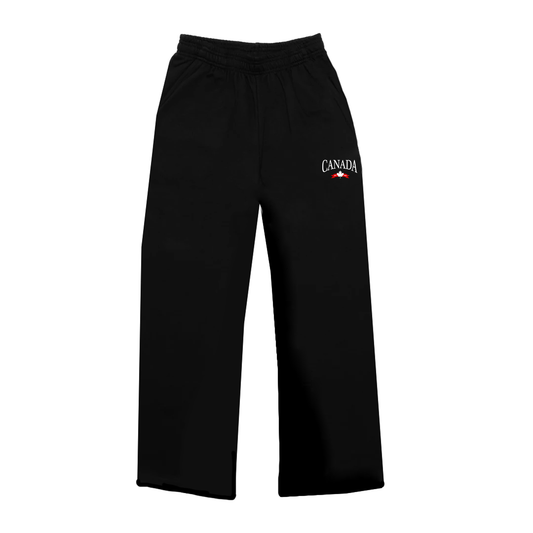 CANADA VARSITY EMBROIDERED WIDE LEG SWEATPANTS (UNISEX) - Velora