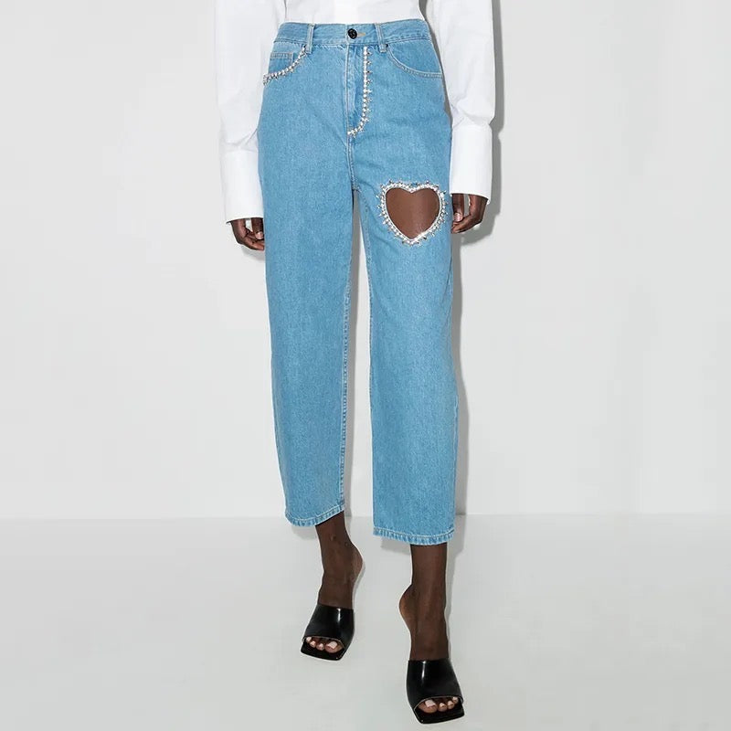 Blue Heart Jeans