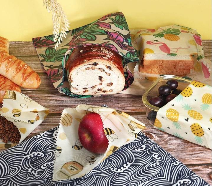 Grade Custom Size Pattern Reusable Eco friendly Food Beewax wrap - Velora