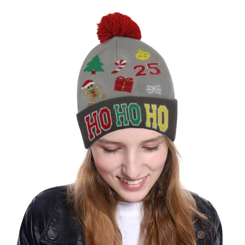 LED Light Christmas  Beanies