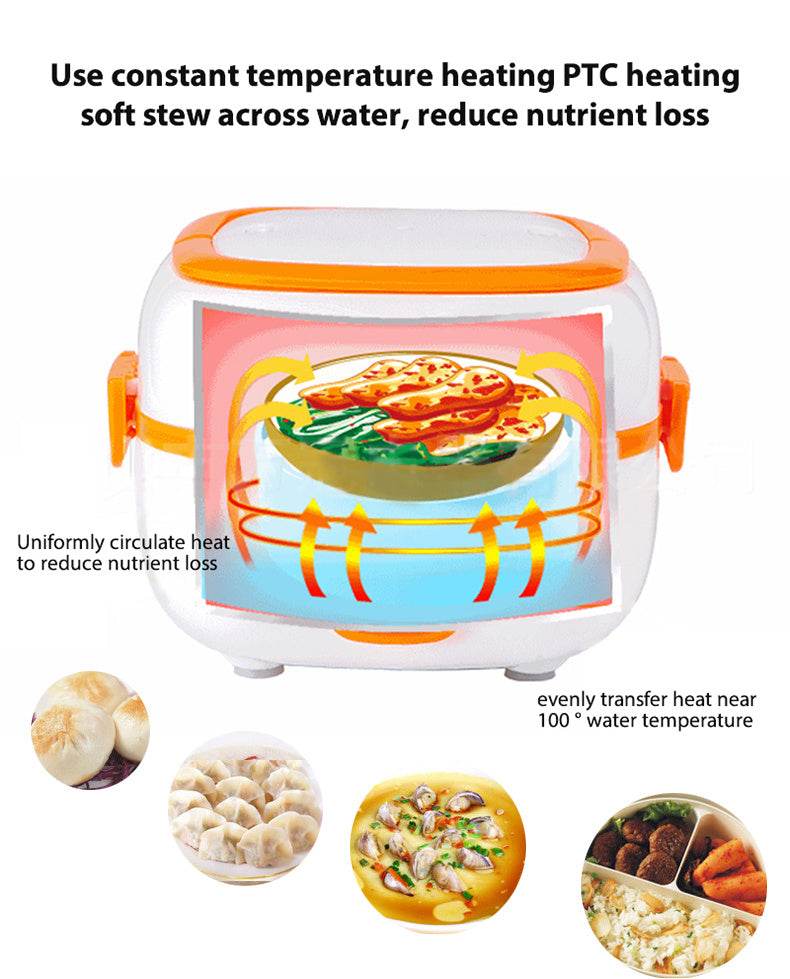 Multi-Function Electric Cooking Lunch Box – Portable & Heated - Velora