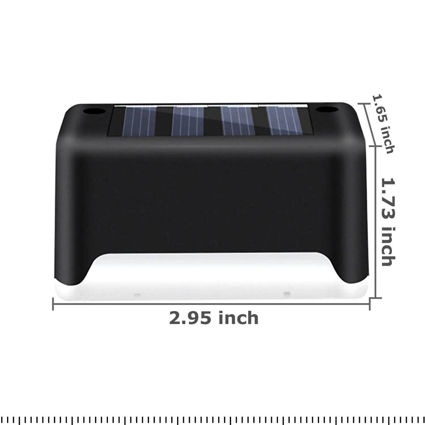 4 Solar LED Bright Deck Lights Outdoor Garden Patio Railing Decks Path Lighting Outdoor Garden Light Deck Lamp Solar Stairs Light - Velora