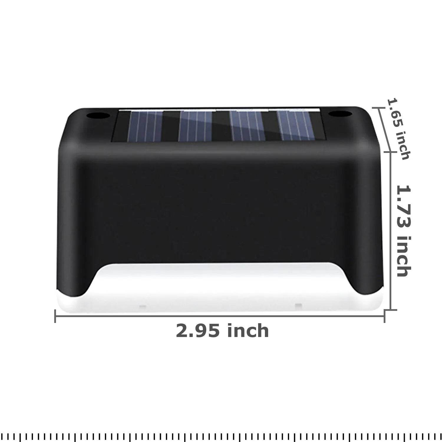 4 Solar LED Bright Deck Lights Outdoor Garden Patio Railing Decks Path Lighting Outdoor Garden Light Deck Lamp Solar Stairs Light - Velora