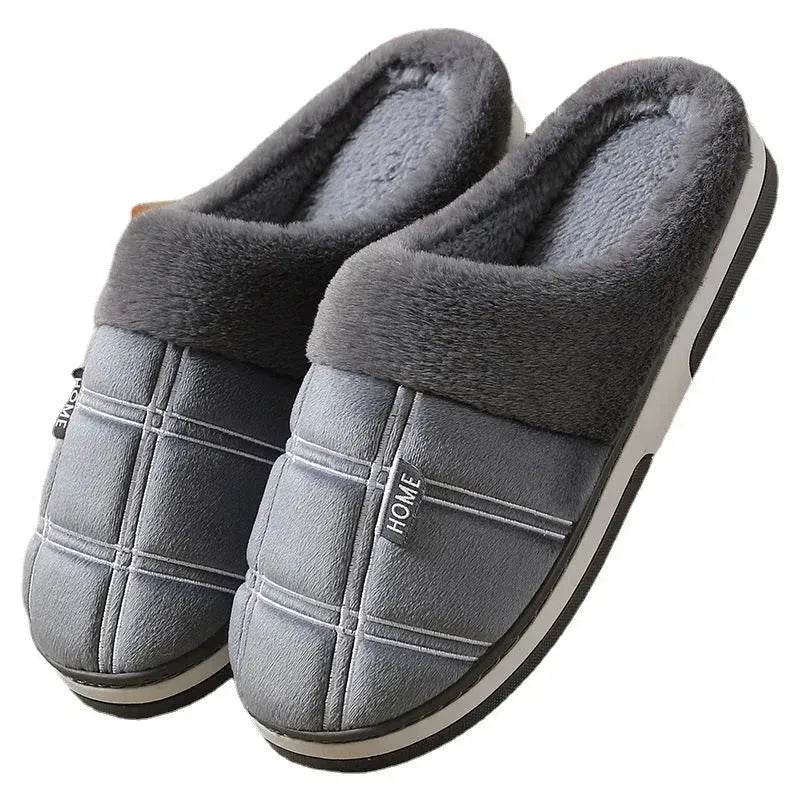 Winter Warm Slugged Bottom Plush Slippers - Velora