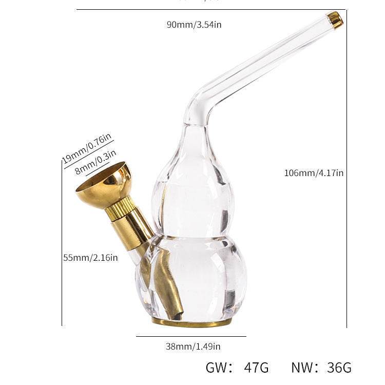 Transparent glass hookah - Velora