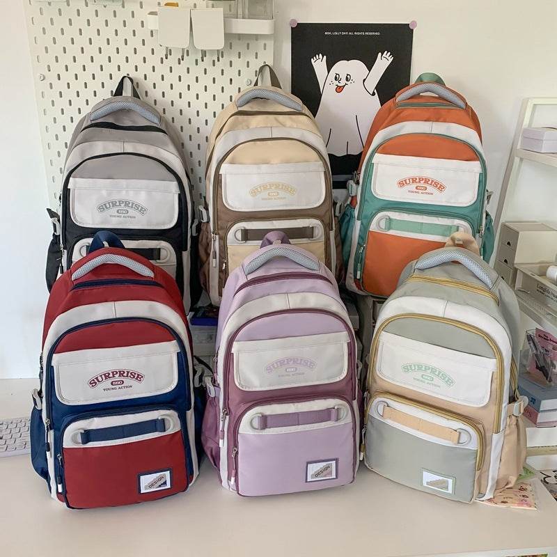 College Style Backpack Student Leisure Travel Large Capacity Backpack - Velora