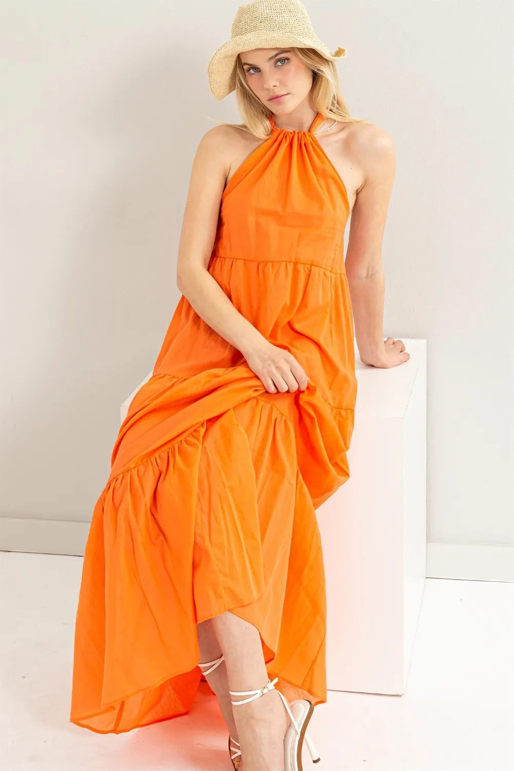 HYFVE Halter Neck Cover Up Maxi Dress - Velora