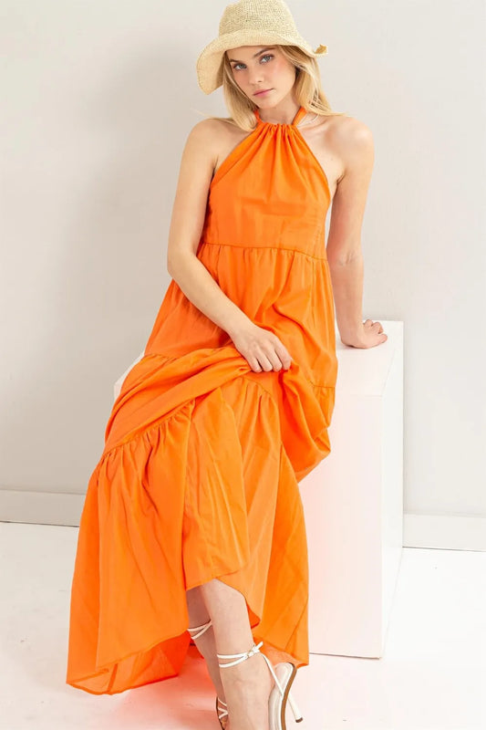 HYFVE Halter Neck Cover Up Maxi Dress - Velora