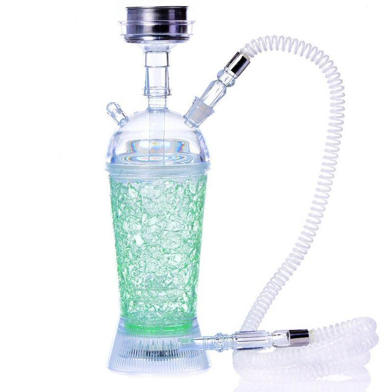 Arabic Hookah With LED Light Portable Car Gel Broken Crystal Cup - Velora