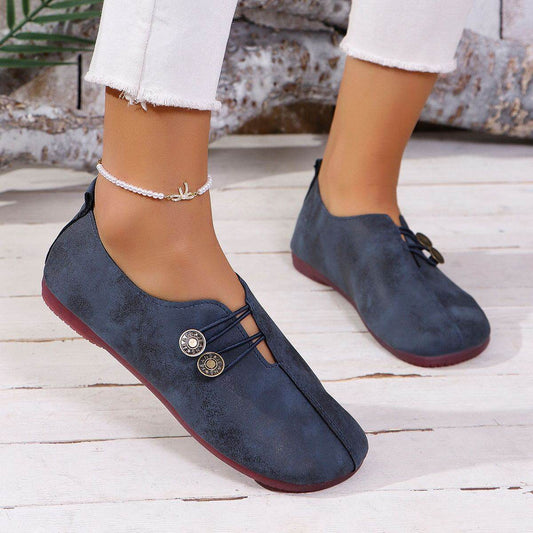 Ins Square Toe Slip-on Sandals Summer Fashion Soft Flat Shoes For Women - Velora