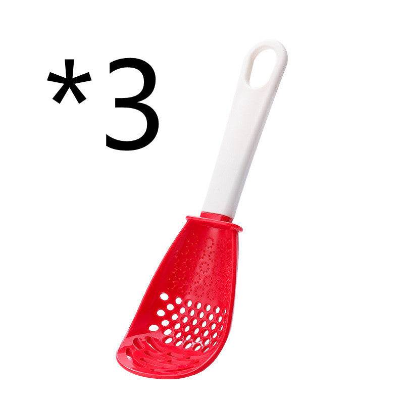 Multifunctional Slotted Spoon Grinding Cooking Spoon Mashed Auxiliary Food Ginger Garlic Spoon Press Potatoe Stir-frying Spatula Kitchen Gadget - Velora