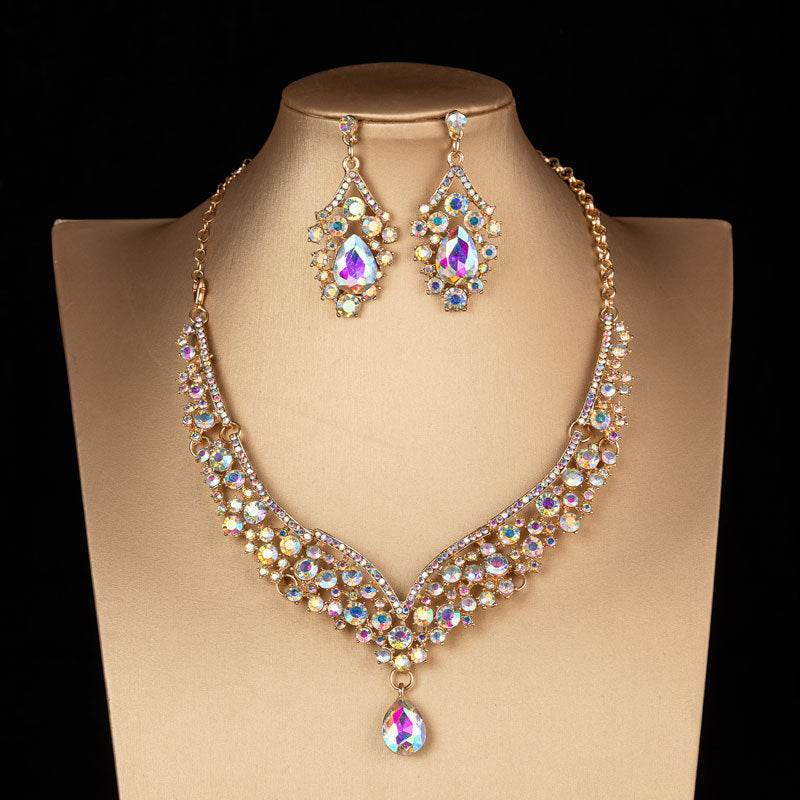 Bridal Crown Wedding Alloy Diamond Crown Fashion Elegant Headdress - Velora