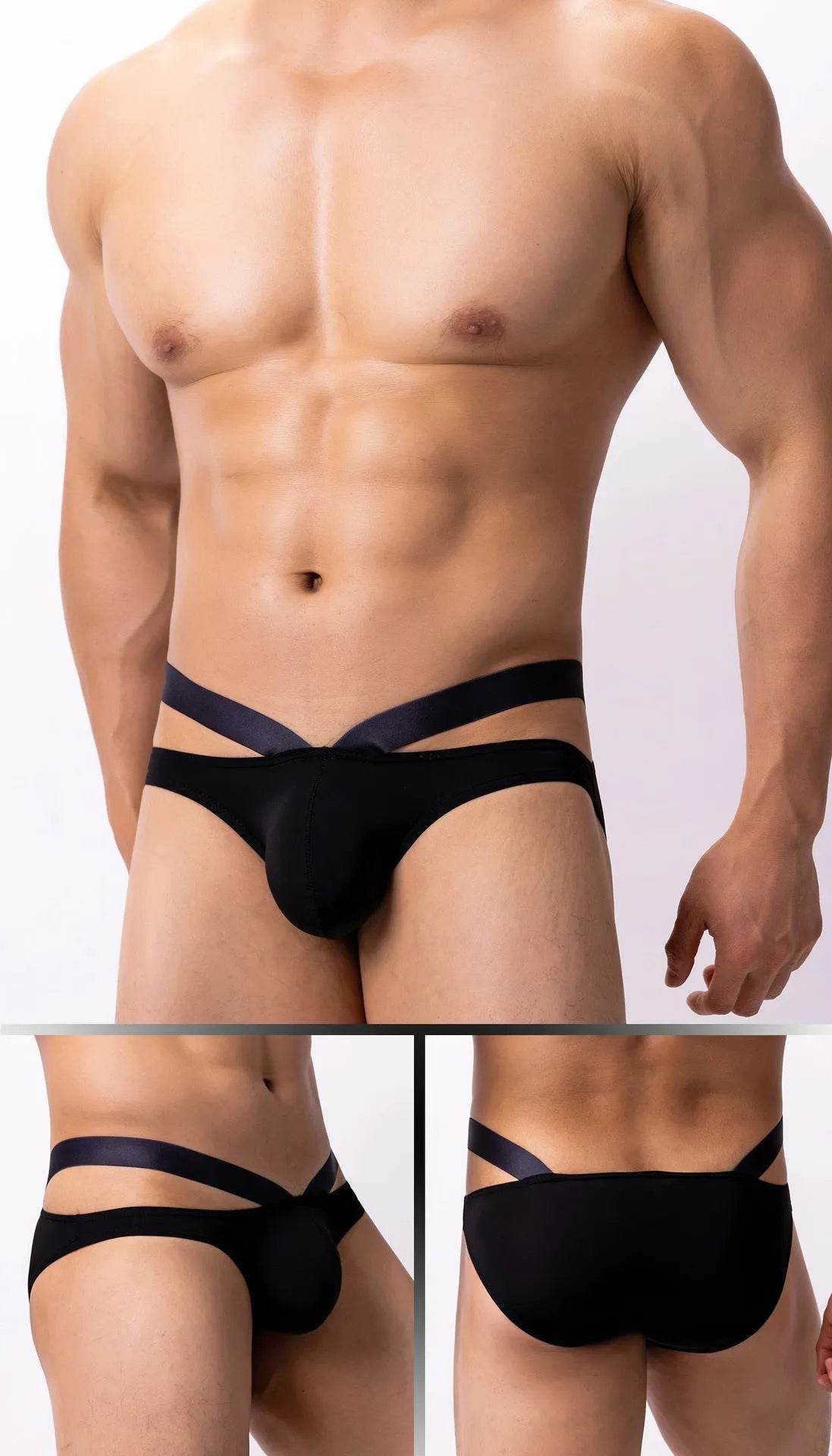 Thin Ice Silk Low Waist Men's Underwear Briefs - Velora
