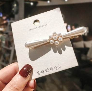 Elegant Pearl Bling Hair Clip - Velora