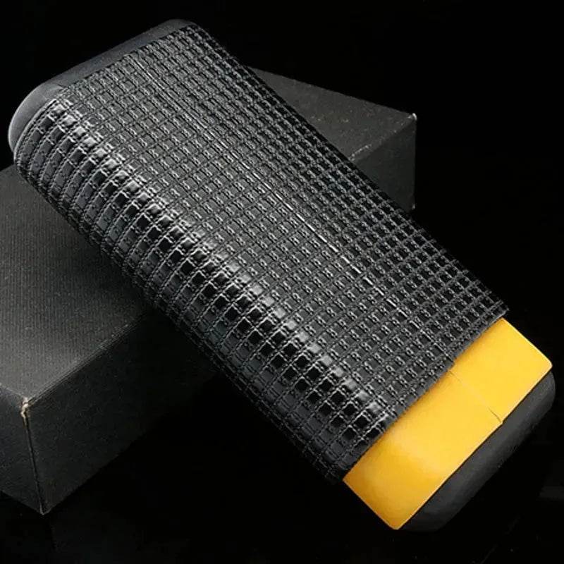 Wooden Cigar Moisturizing Leather Travel Cigar Case - Velora