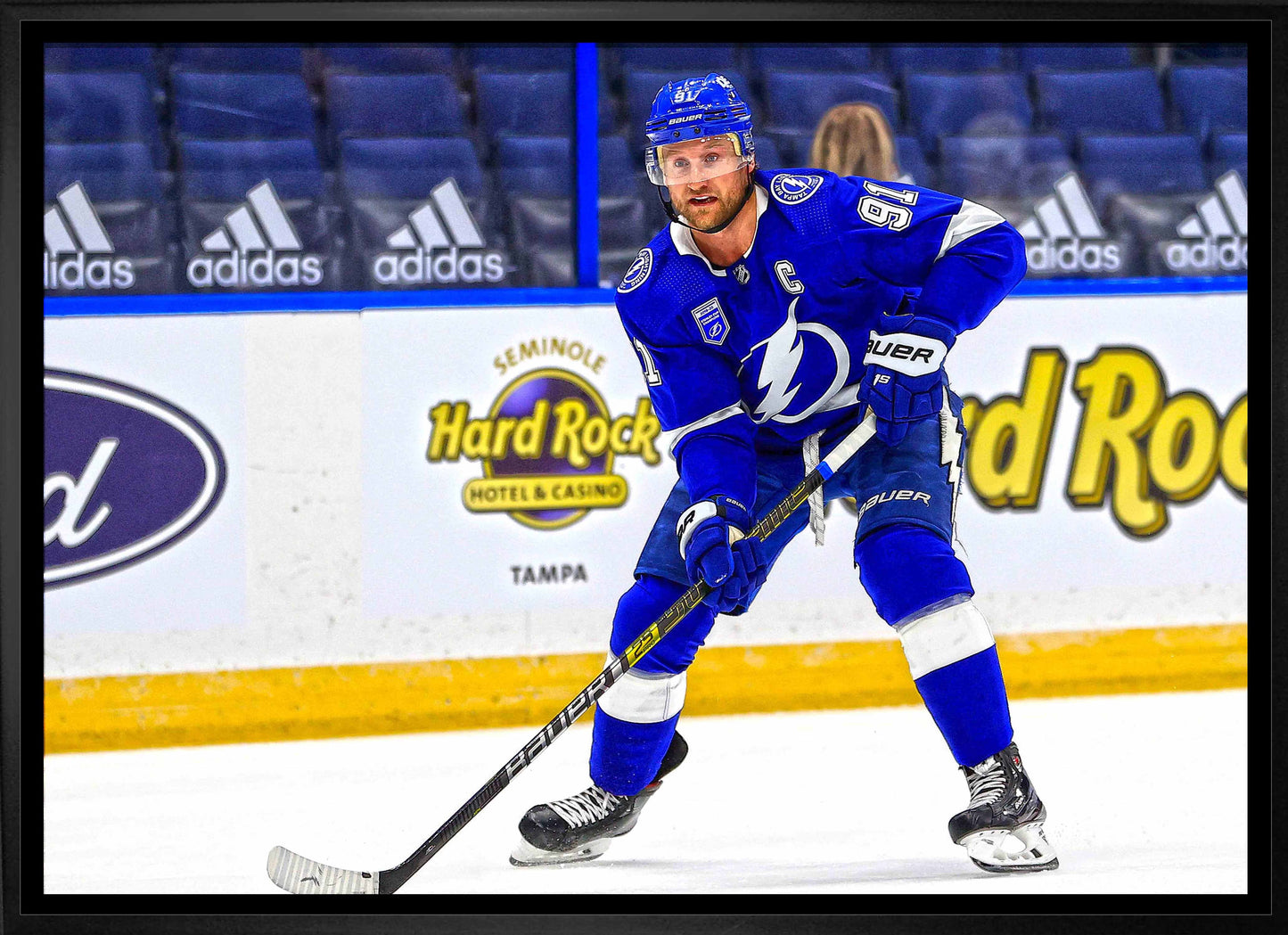 Steven Stamkos Tampa Bay Lightning Framed 20x29 Action Canvas Frameworth Sports Marketing