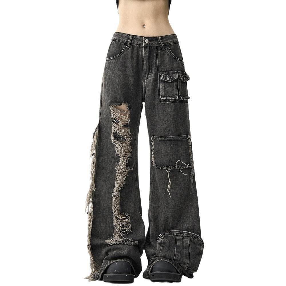 American Street Niche Oversized jeans Cargo pants for women - Velora