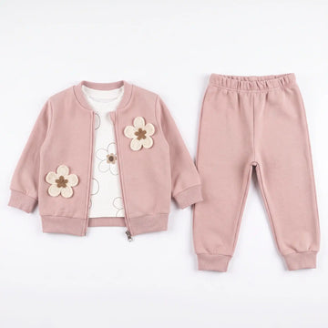 Floral Charm 3PC Jogger Set