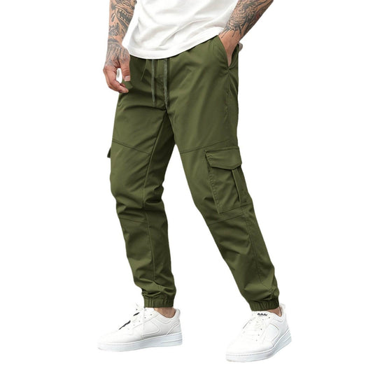 Fashion Solid Color Casual Sports Jogger Pants - Velora