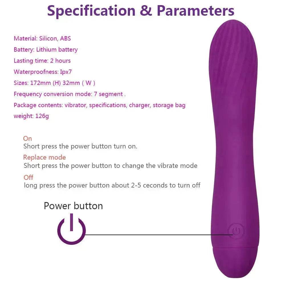 Rechargeable Vibrating Dildo pleasure Toy for Women Masturbating toy for Women - Velora