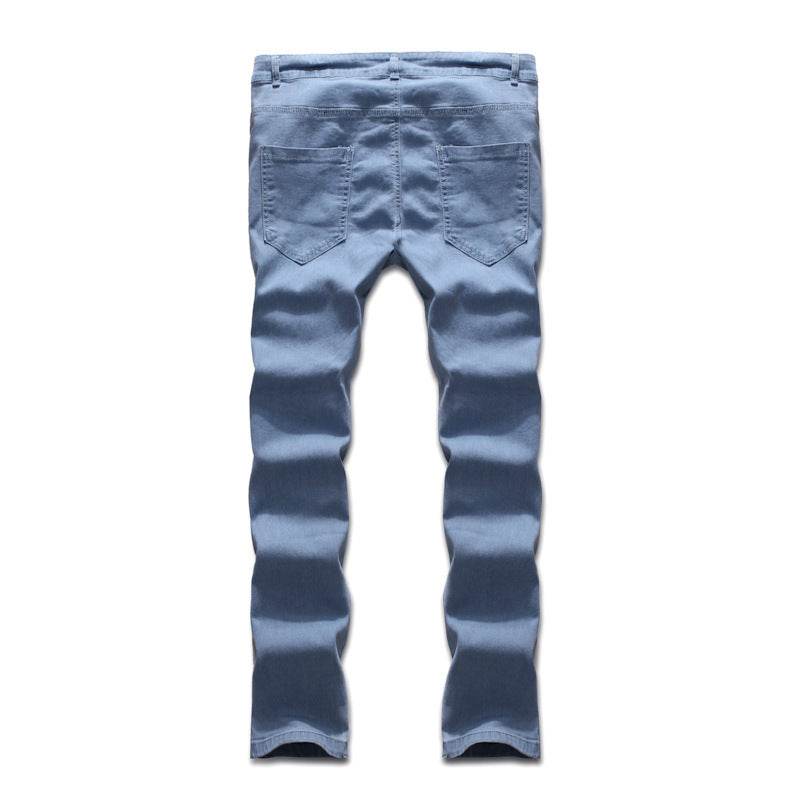 Fashion Trend Men Blue Denim Trousers Jeans - Velora
