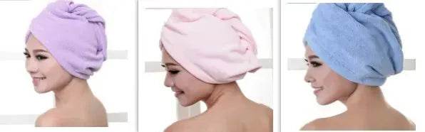 Women's Microfiber Hair Dryer Cap Absorbent Hair Towel. - Velora