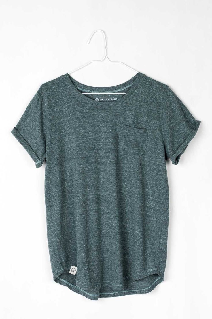 United By Blue Womens Standard Pocket Organic Cotton & Recycled Poly Shirts - Velora