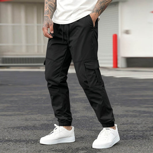 Fashion Solid Color Casual Sports Jogger Pants - Velora