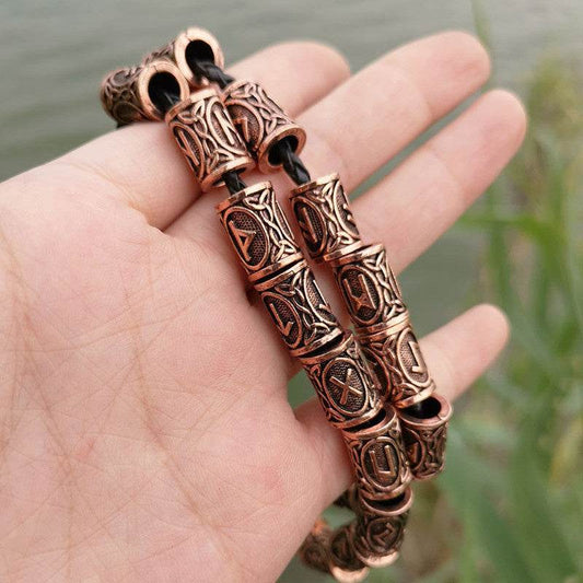 Set Of Viking Rune Beard Beads - Velora