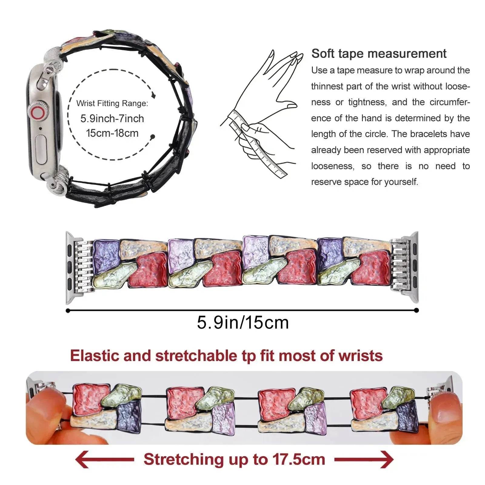 Women Colorful Watch Band Strap Suitable For Apple iwatch - Velora