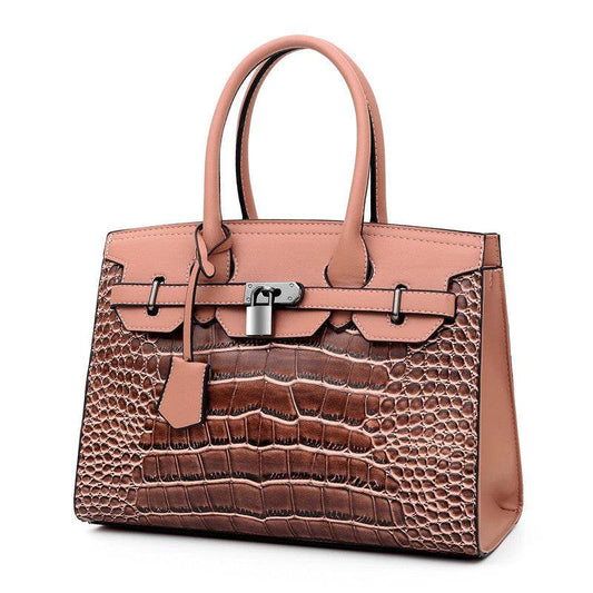 Trendy crocodile pattern Cooperate Work Handbag for Ladies - Velora