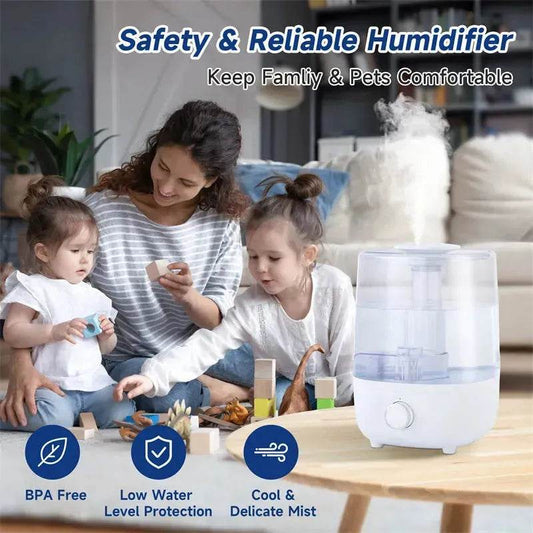 4L Mechanical Humidifier Low Water Level Protection BPA Free - Velora