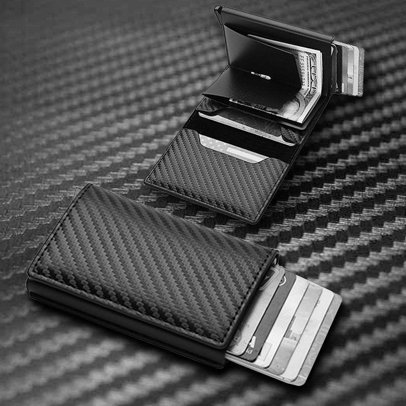 Credit Card Holder Smart Minimalist Wallet Pocket Men Women Slim Cardholder Bank Secure Creditcard Case - Velora