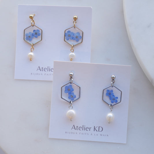 Boucles d’oreilles Perla - Mia - hexa (moyen) - Velora