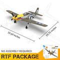 P51D RC Airplane with Mode 1 Transmitter | 4-Channel Brushless & XPilot Stabilizer - Velora Luxury Fashion