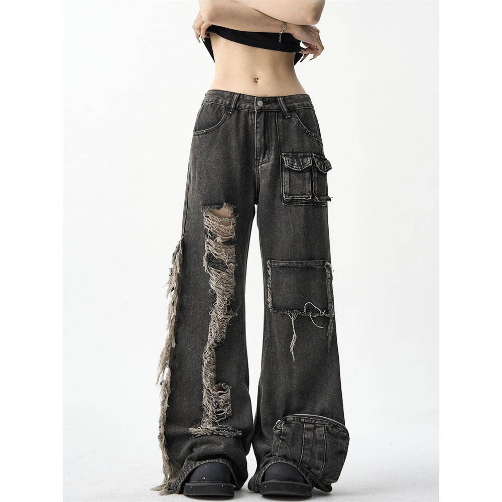 American Street Niche Oversized jeans Cargo pants for women - Velora
