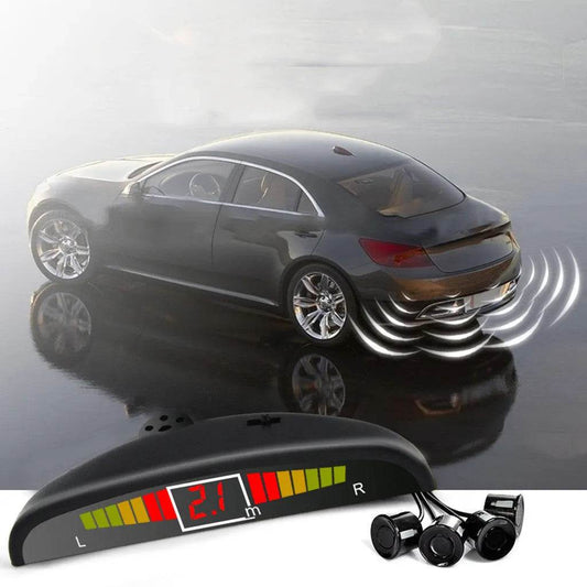 Auto Car LED Crescent Buzzer Radar Parking Sensor 4 Probes Car Camera - Velora