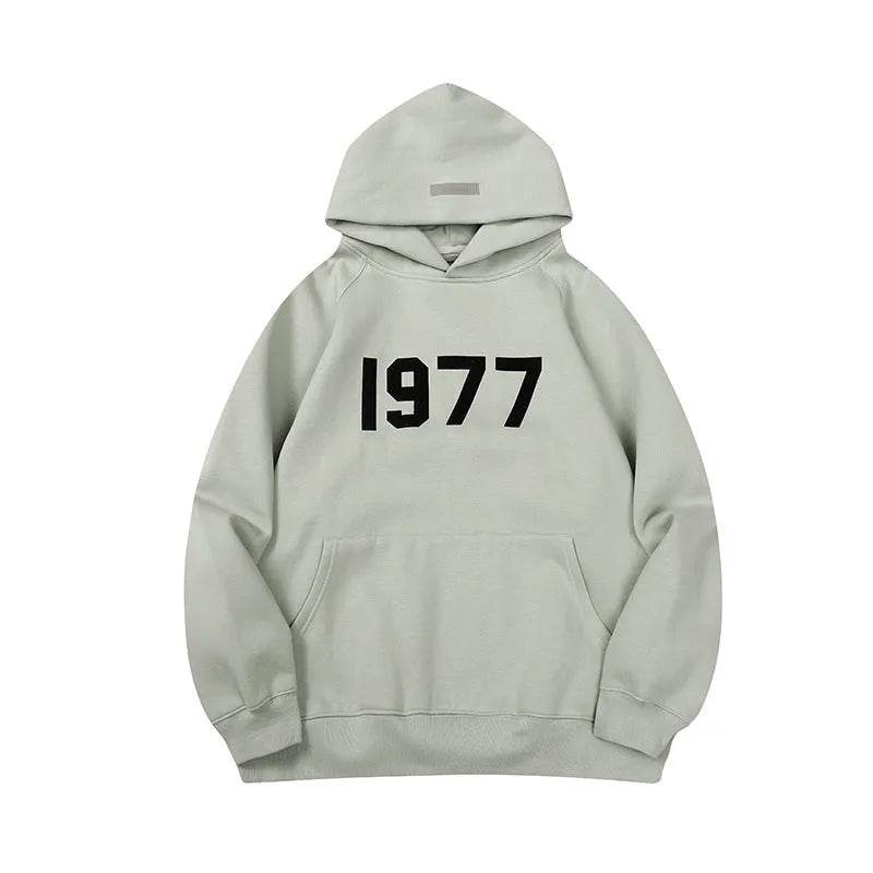 Men's Three-dimensional Alphabet Plus Velvet Hoodie Pullover sweatshirt - Velora