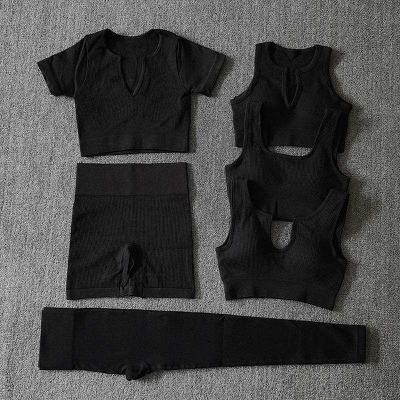 6pcs Yoga Workout Outfit set for women Gym clothes - Velora