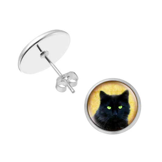 Personalised Pet Photo Earrings Customized Photo And Image Creative Earrings Personality Photo Family Photo Baby Child Dad Mom Brothers Sisters Parents Family Portrait Stud Earrings Customize - Velora