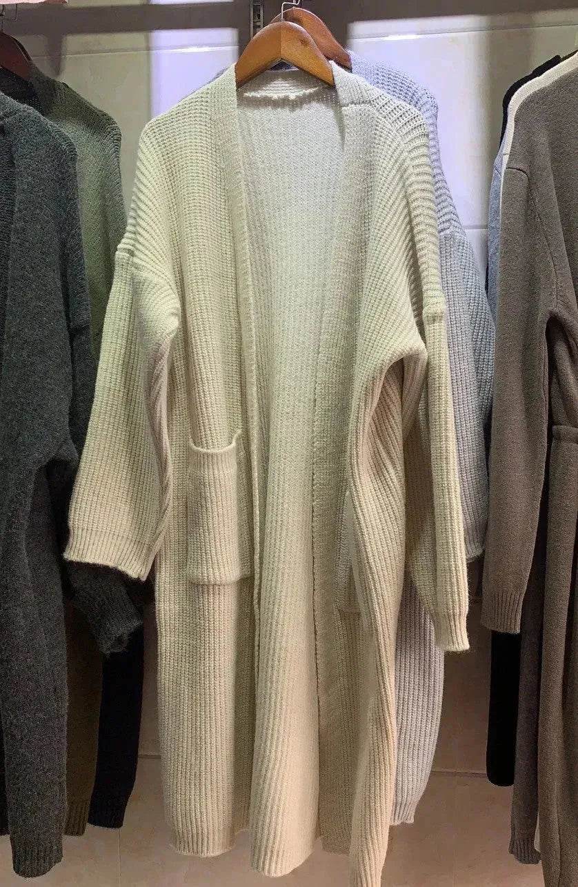 New Style Women Autumn Winter Fleece Long Kimono Sweater Jacket coat - Velora