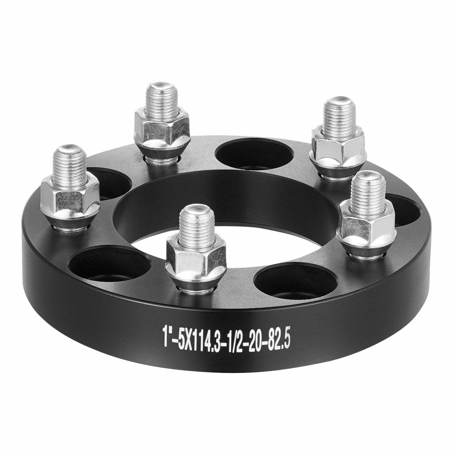 Wheel Spacers Wheel Adapters 5 Lug Forged Spacer 4 PCS Black - Velora